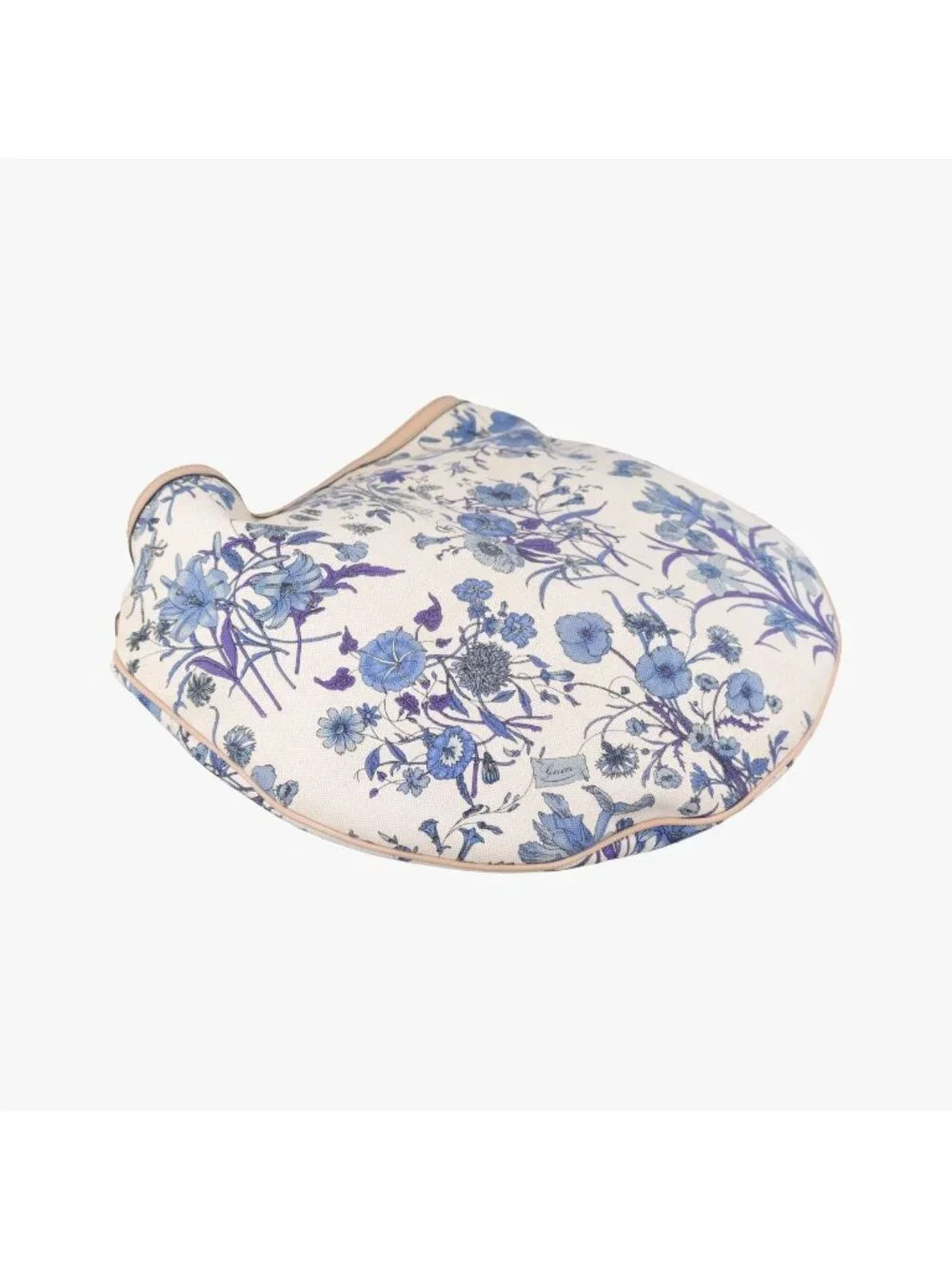 Gucci Flora Wave Hobo Blue White Canvas Leather